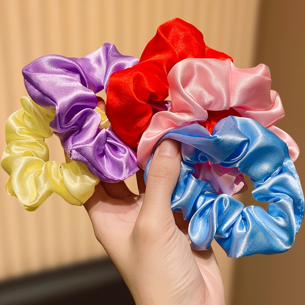 ของใช้ในการทำผม ยางรัดผมยืดหยุ่น สีสันสดใส ทนทานและนุ่มนวลสำหรับการทำผมทุกวัน ราคา ถูกที่สุด ดีลบีเคเค แกลเลอรีภาพที่ 3