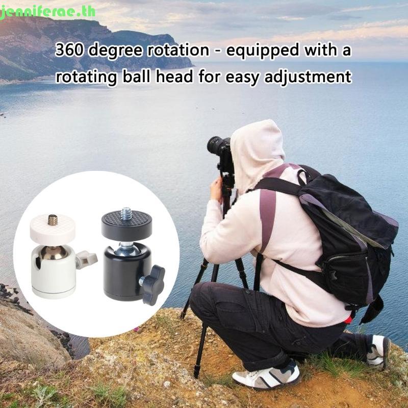 Jenniferae 1 กล้อง 4 นิ้ว Hot Shoe Mount หมุนได้ 360 องศา BallHead Mini Ballhead สําหรับกล้องกล้องวิ