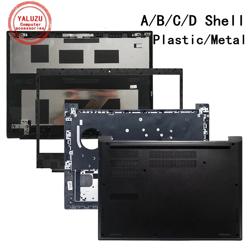 NW แล็ปท็อปสําหรับ Lenovo E480 E480C E485 E490 E495 R480 R490 LCD Top Case/Bezel ฝาครอบ/Palmrest ด้านบน/ฐานด้านล่างฝาครอบ