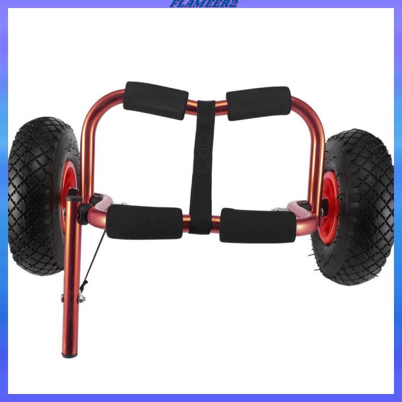 [Flameer2] Kayak Cart ถืออลูมิเนียมอัลลอยด์ Heavy Duty Sturdy Kayak Trailer