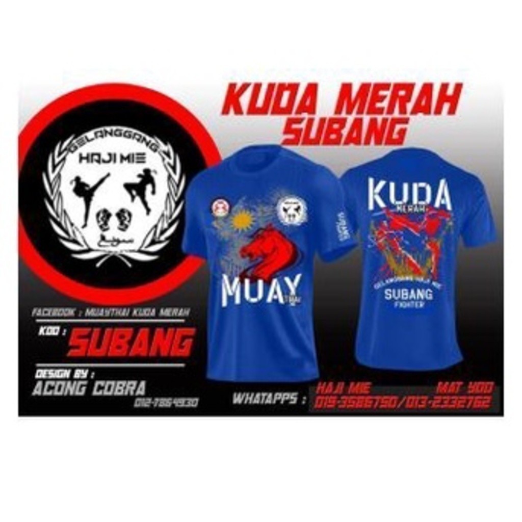 2026 SINGA แฟชั่น MUDA - MUAYTHAI Tshirt / NAGAEMAS - JERSEY MUAYTHAI I WHO MERAH TShirt Jersey