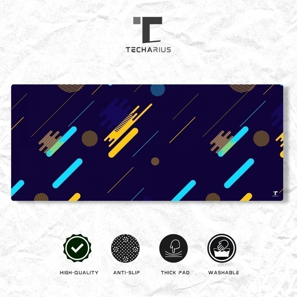 บาร์เกม แผ่นรองเมาส์ techarius ขนาดใหญ่ 2022 แผ่นรองเมาส์สําหรับเล่นเกม เย็บขอบ แผ่นรองโต๊ะ แผ่นรองเ