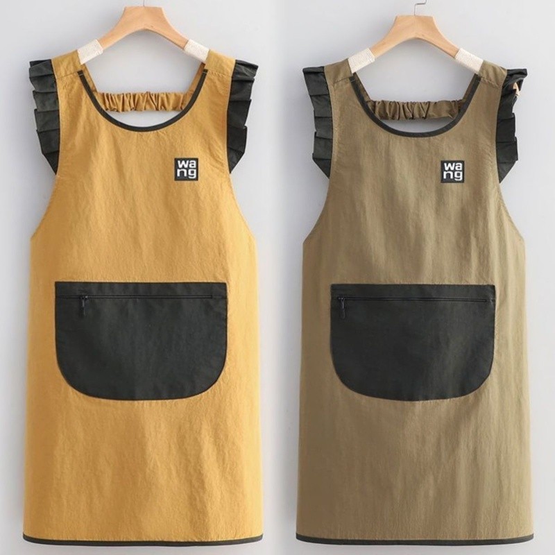 ใหม่สไตล์เสื้อกั๊กน้ํา-เครื่องไล่เสื้อกั๊กผ้ากันเปื้อนทําอาหารครัวครัวเรือนน้ํามันหลักฐานเอวป้องกันการบินงานจัดเลี้ยง