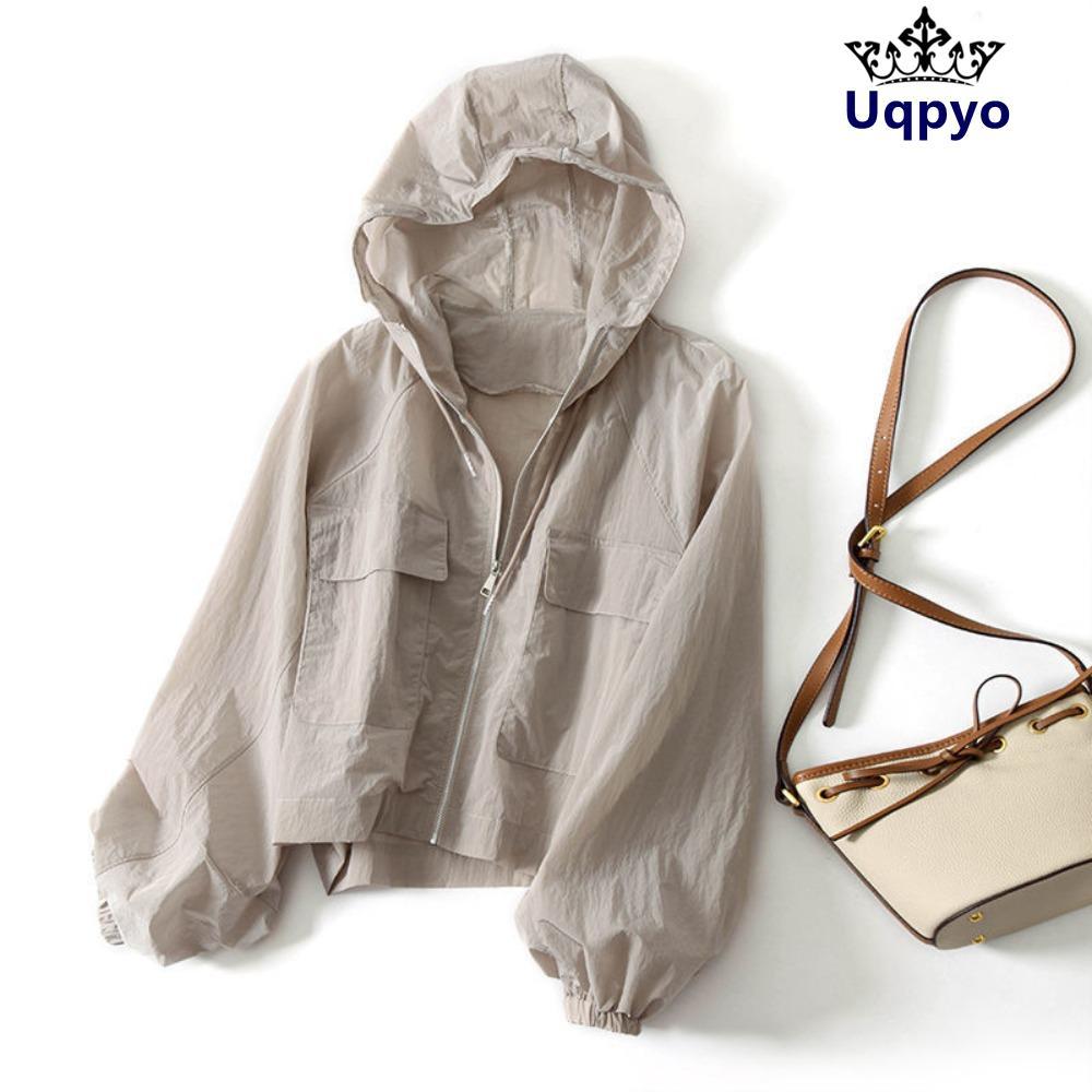 แจ็คเก็ตแขนยาว UQPYO กันแดดและยูวี เหมาะสำหรับกิจกรรมกลางแจ้ง