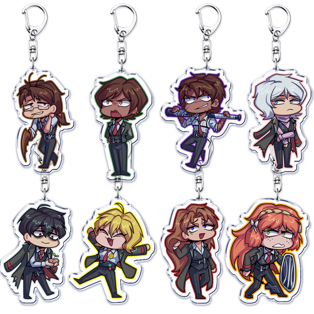 HOT สยองขวัญวิดีโอเกมพวงกุญแจสําหรับอุปกรณ์เสริมกระเป๋า Yi Sang Faust Dante โครงการ Moon Don Quixote