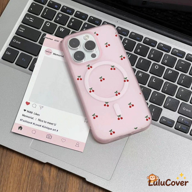 ฤดูใบไม้ผลิใหม่น่ารัก Cherry Ice Mist เคสแม่เหล็กสําหรับ Xiaomi Poco F8 M8 X7 M7 F7 Ultra F6 X6 Neo 