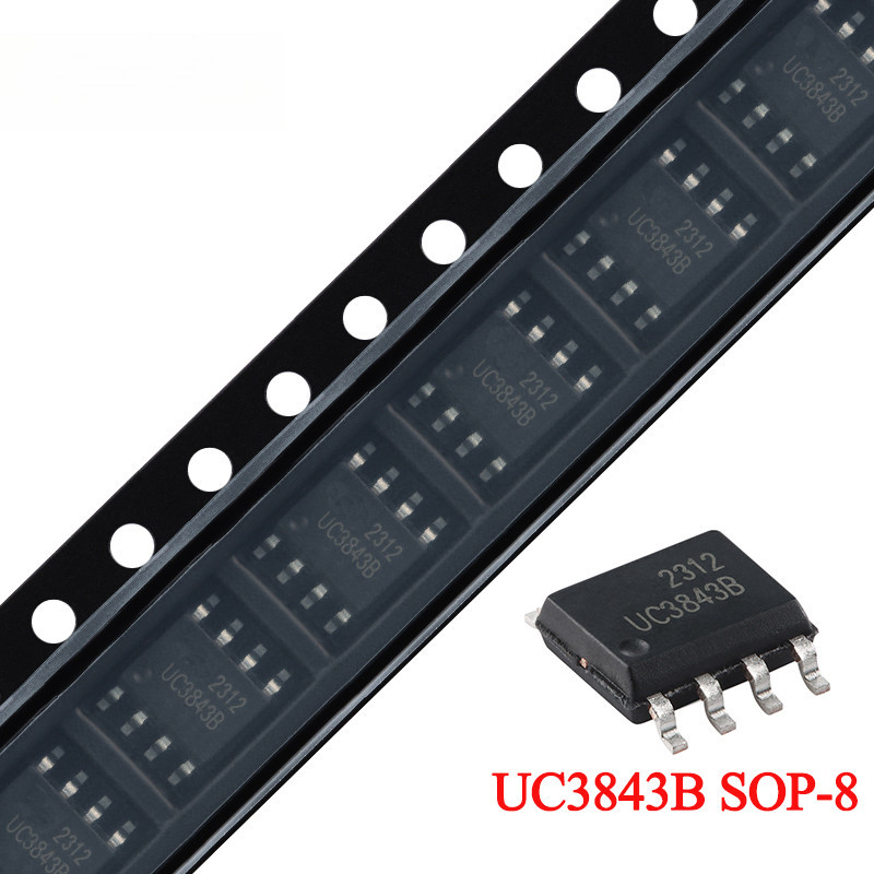 10 ชิ้น/1 ชิ้น UC3843B SOP-8 UC3843 3843B 3843 SOP8 ประสิทธิภาพสูงโหมดปัจจุบัน PWM Controller ชิป IC