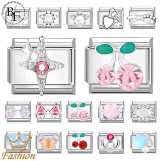 สร้อยข้อมือสแตนเลส 9 มม. พอดีมือ 100 รูปแบบ เพชรสังเคราะห์ ส…