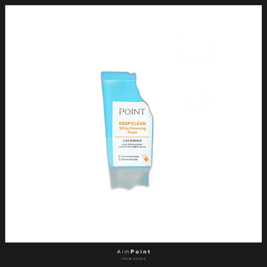 [daiso] โฟมล้างหน้า Point Deep Clean Whip 100g, 1 ชิ้น / โฟมล้างหน้าเกาหลี / สูตร Deep Clean โดย Aim