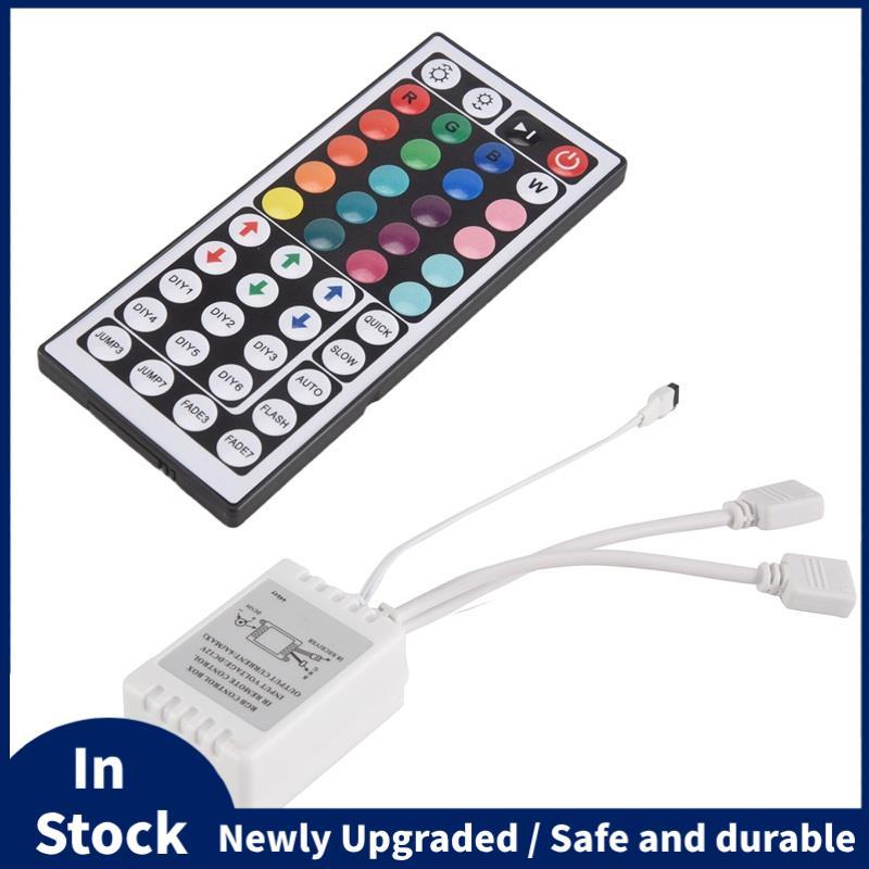 RGB LED Controller + 44 คีย์รีโมทคอนโทรล RGB กล่องควบคุม IR Light Strip Controller สําหรับ 2835 5050