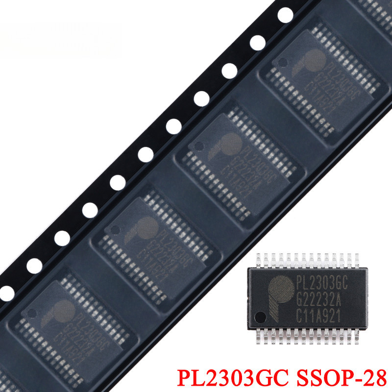 10 ชิ้น PL2303GC PL2303 PL2303G 2303 2303GC 2303G SSOP-28 USB to Serial Bridge Controller ชิป IC ใหม