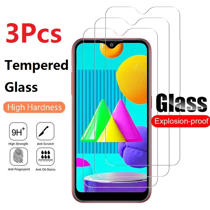 3 ชิ้นกระจกนิรภัย HD ป้องกันหน้าจอสําหรับ Samsung Galaxy M62 M56 M55s M55 M54 M53 M52 M51 M42 M40 5G