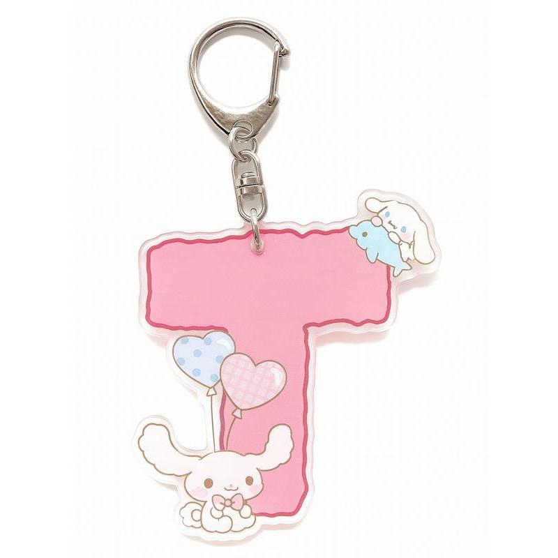 SANRIO 2 ซานริโอ ซินนามอนโรล พวงกุญแจไมก้าตัวอักษรน่ารักพร้อม 2 ด้าน ดีไซน์เฉพาะตัวทําจากพลาสติกไมกา