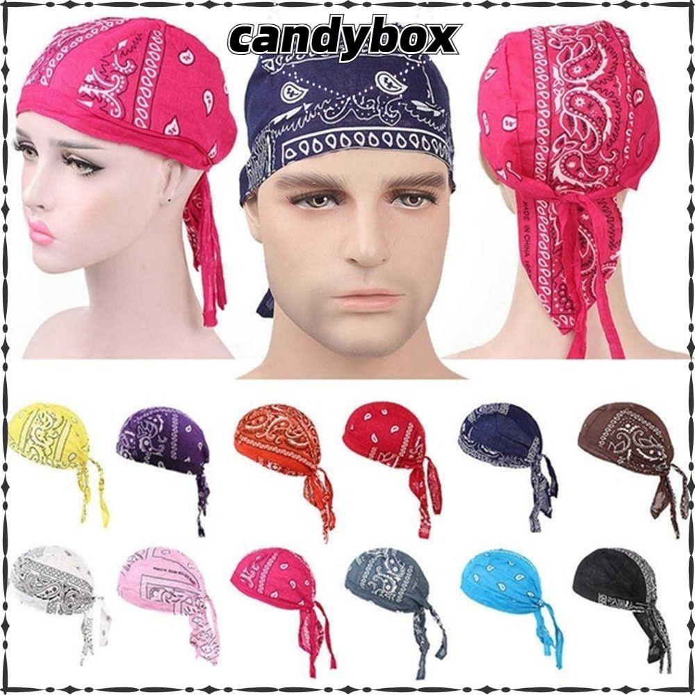 CANDYBOX Pirate Hat Elastic Cotton Cancer Chemo Hat Quick Dry Headscarf Bandana