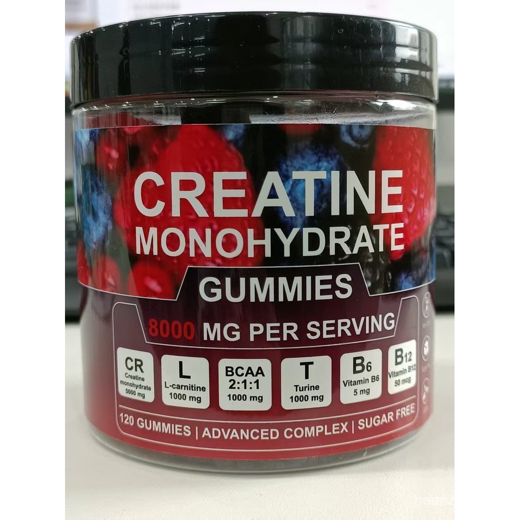 Premium Creatine Gummies 300g Bottle 1000mg Creatine Monohydrate per Serving for Muscle Growth Energ