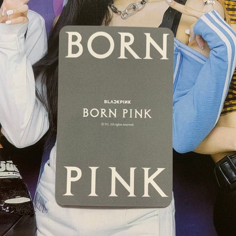 BLACKPINK official second Park Caiying การ์ดเล็ก YG การ์ดเบเร่ต์เนื้อพิเศษกอดหน้าเนื้อ
