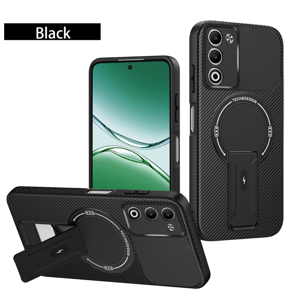 สําหรับ OPPO A5 กรณี OPPO A5 5G เคสโทรศัพท์ Oppo A5 4G ฝาครอบ OPPO A5 2025 คาร์บอนไฟเบอร์ Stent เคสโ