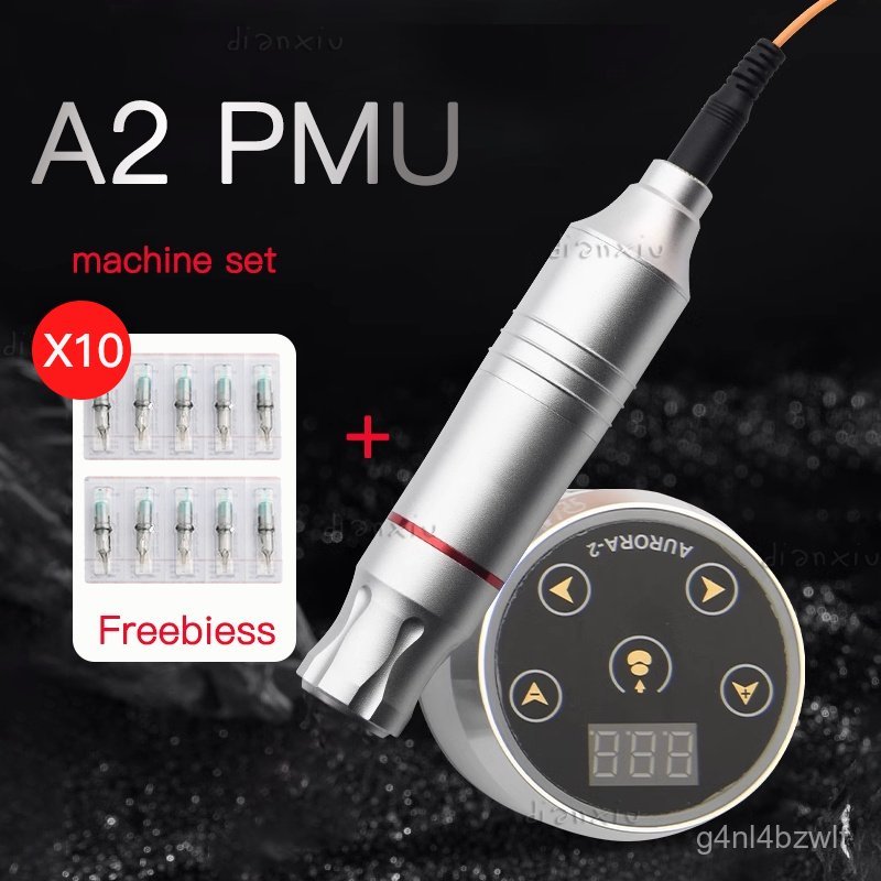 Professional A2 PMU Tattoo Pen Machine Tattoo Makeup Rotary Tattoo Machine Set for Cartridge Permane