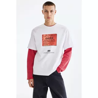 H&M(เอชแอนด์เอ็ม) เสื้อยืดทรงหลวม (Loose Fit T-shirt) ผู้ชาย 0972640_23