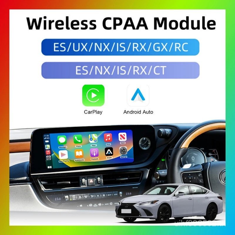 สําหรับ Apple CarPlay ไร้สาย Android Auto ถอดรหัสกล่องสําหรับ LEXUS ES NX200 NX ES300 ES IS250 2014-