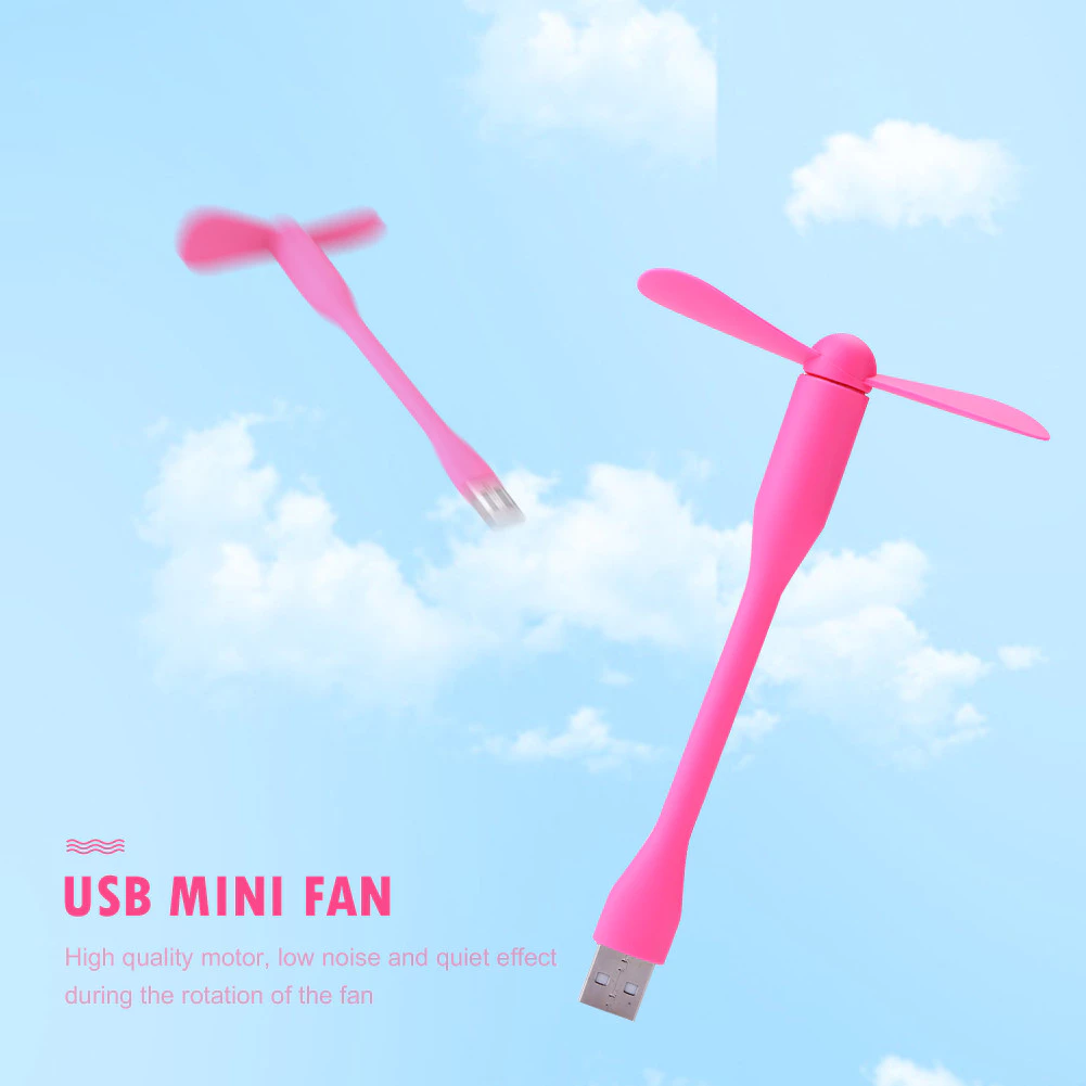 พัดลม USB แบบยืดหยุ่น สำหรับ Power Bank แล็ปท็อป PC thumbnail 6