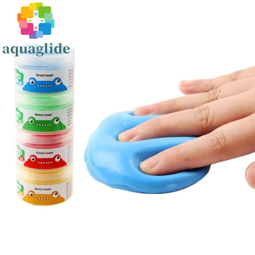 AQUAGLIDE Finger Training Putty, 4 ชิ้น/เซ็ตนุ่มยืดมือ Putty Squiz ของเล่น,บีบของเล่น Non-Sticky Sof