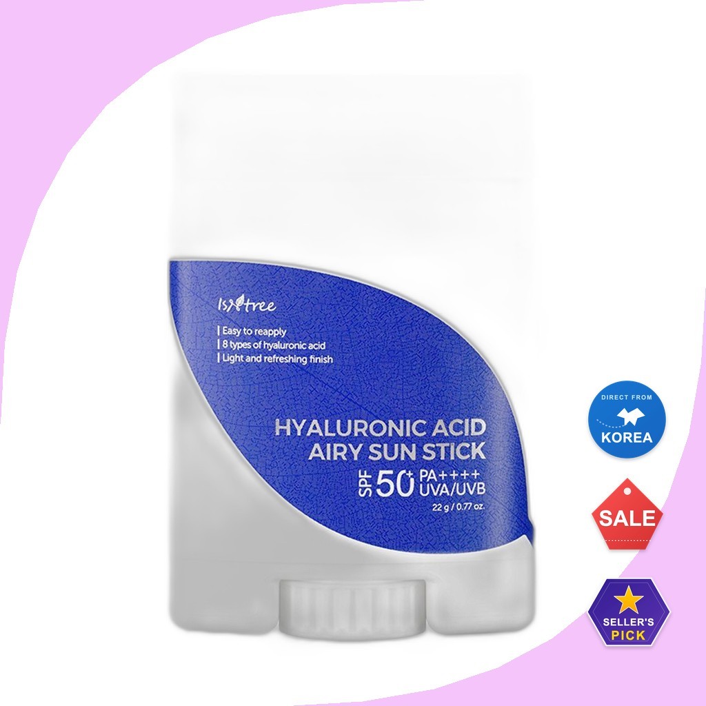 [Isntree] Hyaluronic Acid Airy Sun Stick 22g / Korean Sun Stick / สูตรบางเบา / ของแท้ 100% โดย Studi