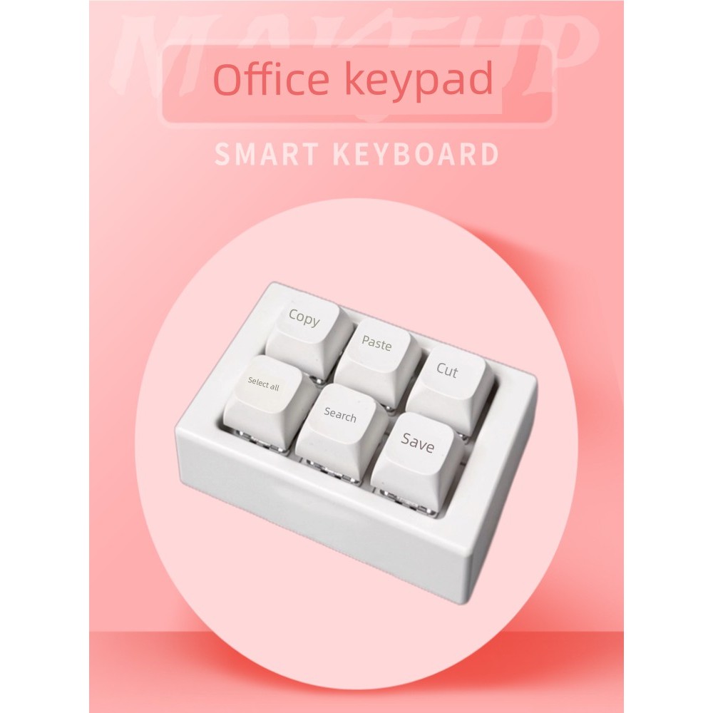 คีย์บอร์ด คีย์บอร์ดบลูทูธ แป้นพิมพ์ลัด Speedy 6-Key Copy Paste รหัสผ่านด้วยปุ่มเดียวปุ่มลัดแบบกําหนด