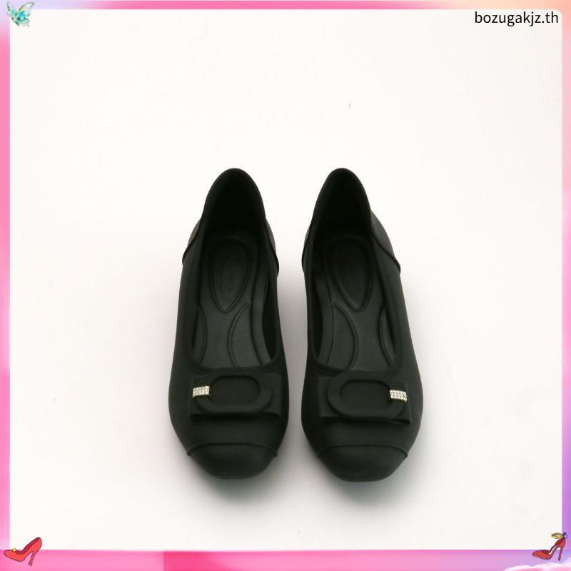 Thames(เทมส์) รองเท้าคัชชู รองเท้าส้นก้อน Shoes-TH41104