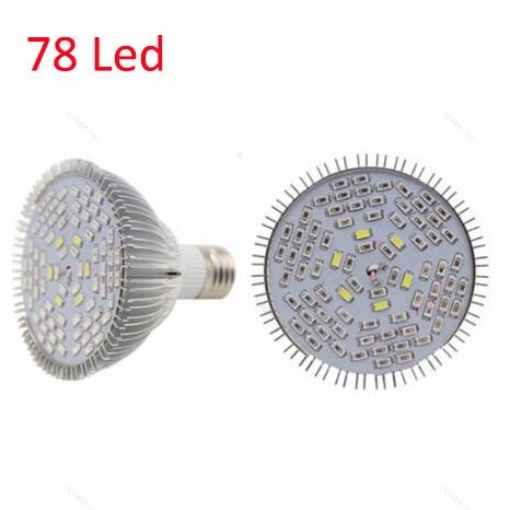 78 Led Plant Grow หลอดไฟ E27 Crowing Light อลูมิเนียมสําหรับ Hydroponic ระบบผักกล่องปลูกเต็นท์ TH16B