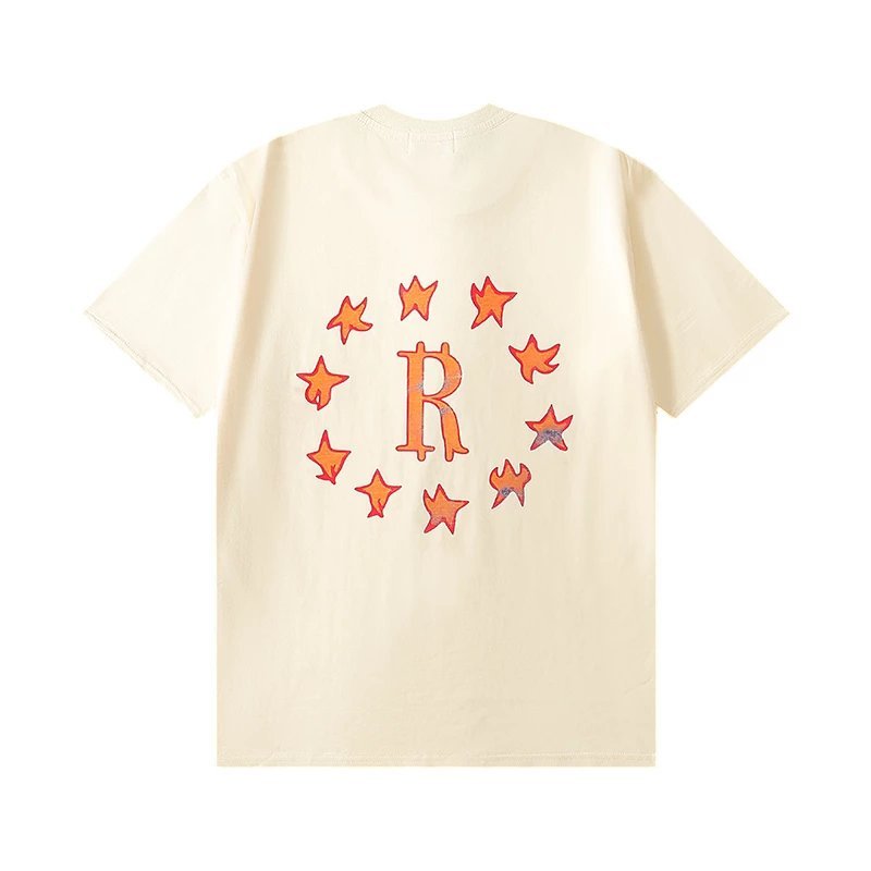 RHUDE 2023 Destroy the stars เสื้อยืดแขนสั้น