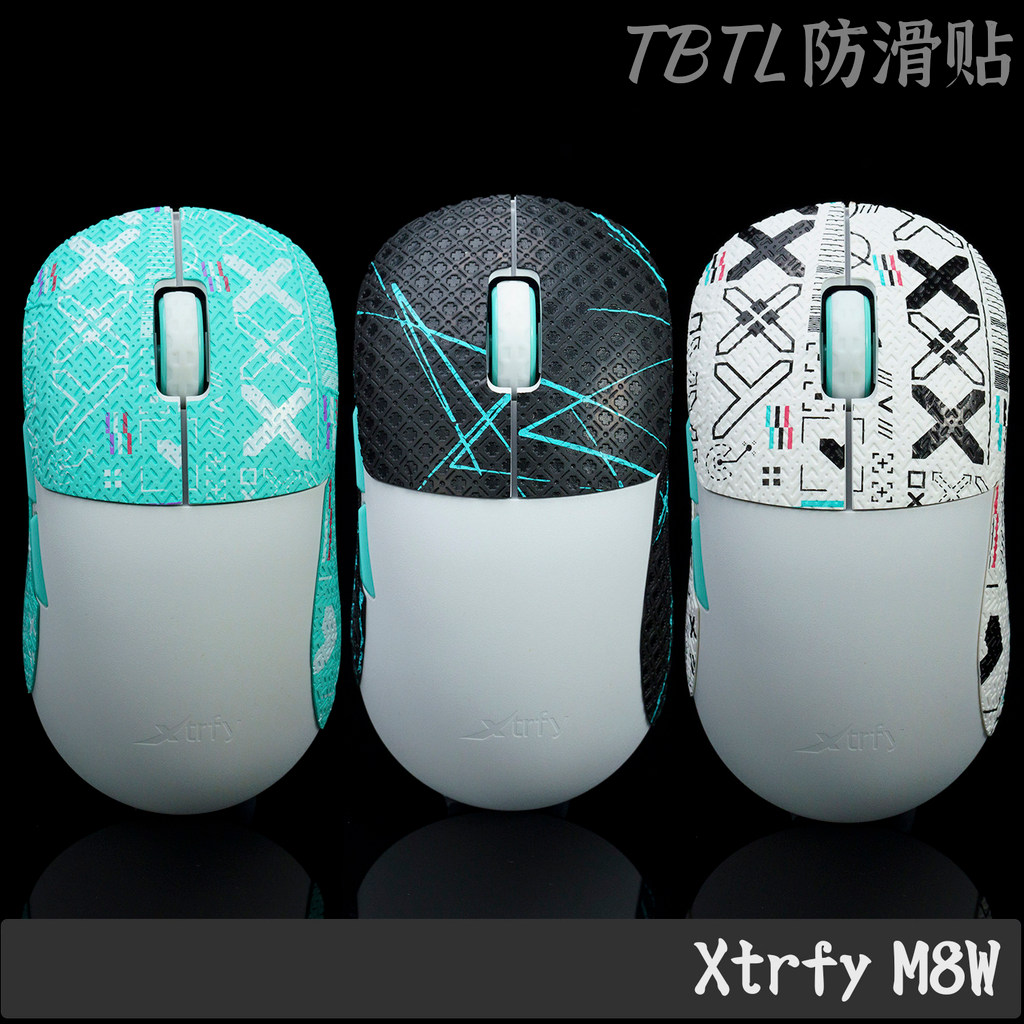 TBTL Mouse สติ๊กเกอร์กันลื่น Xtrfy M8W เมาส์เฉพาะสติกเกอร์กันลื่นสติกเกอร์ดูดซับเหงื่อบาง