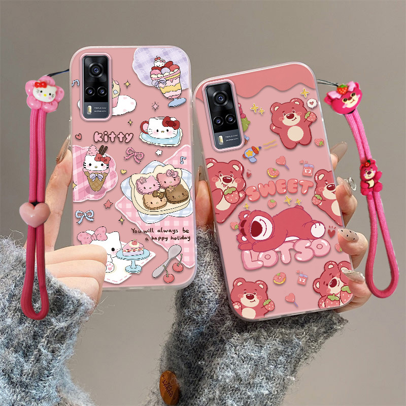 Vivo y51 case vivo y33 y31 y53s y51a case เคสโทรศัพท์ป้องกันการตกน่ารัก