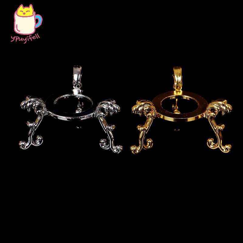 [YPU] Gold-plated Studio Gemstone Egg Support Base Crystal Ball Stand combed Holder Ornaecks nicenns
