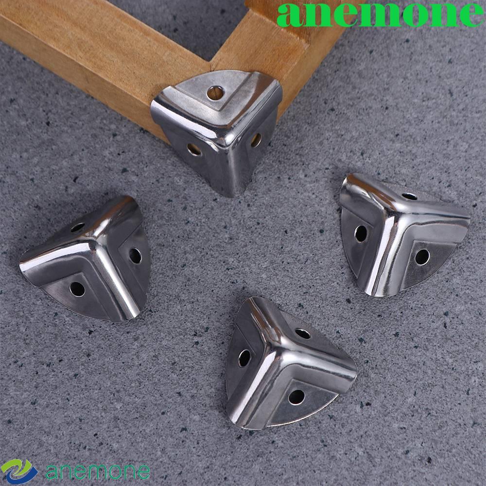 ANEMONE Box Corner Old-fashioned Iron Corner Protector Silver Antique Case Edge Guard