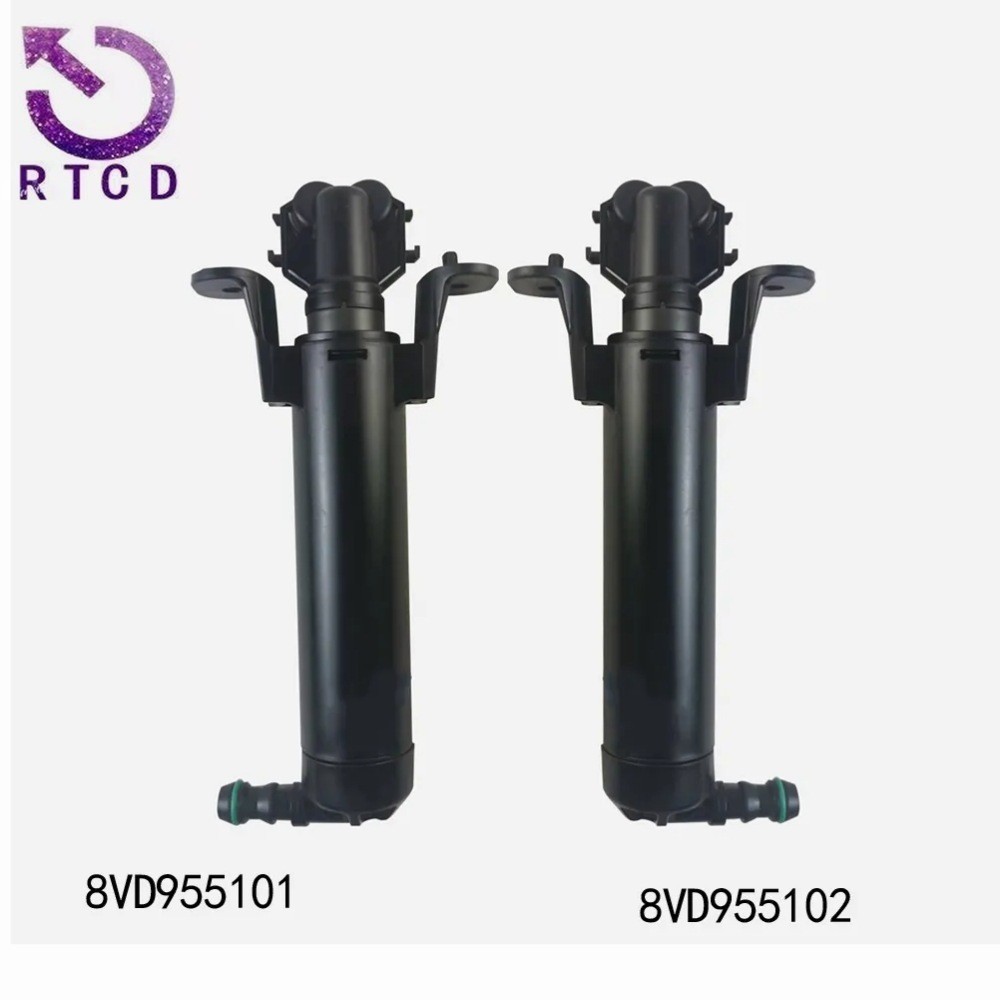 หัวฉีดน้ํายาทําความสะอาดไฟหน้า 8วดี955101 8VD955102เหมาะสําหรับ Audi A3 (8V18VK) สต็อกพร้อมโรงงานสปอ