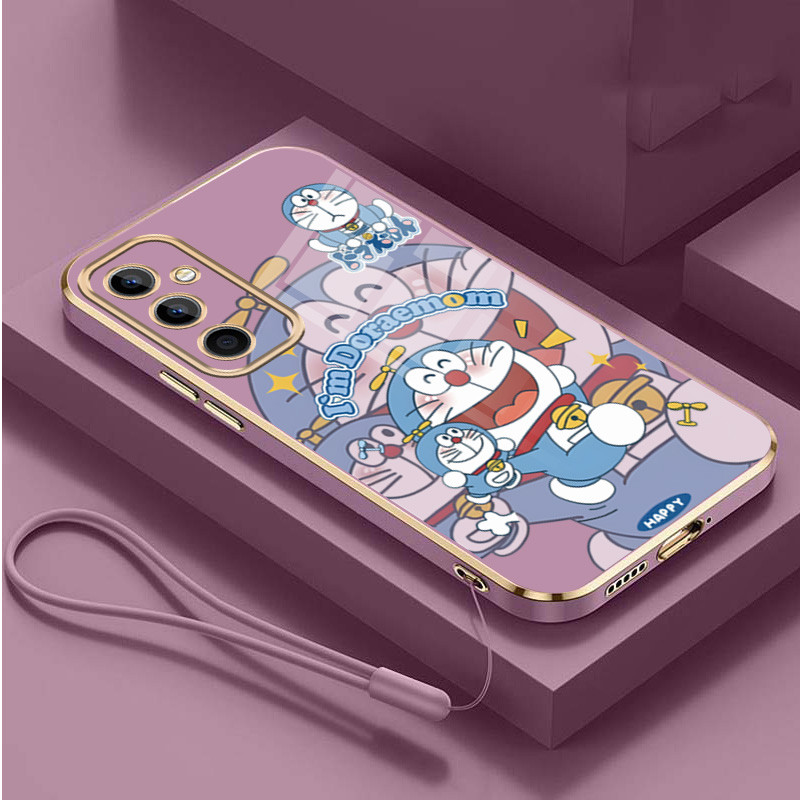 Samsung Galaxy A37 A57 5G เคสโดราเอมอนตลกทนทานกันกระแทกปลอกยางพรีเมี่ยมปกอ่อน