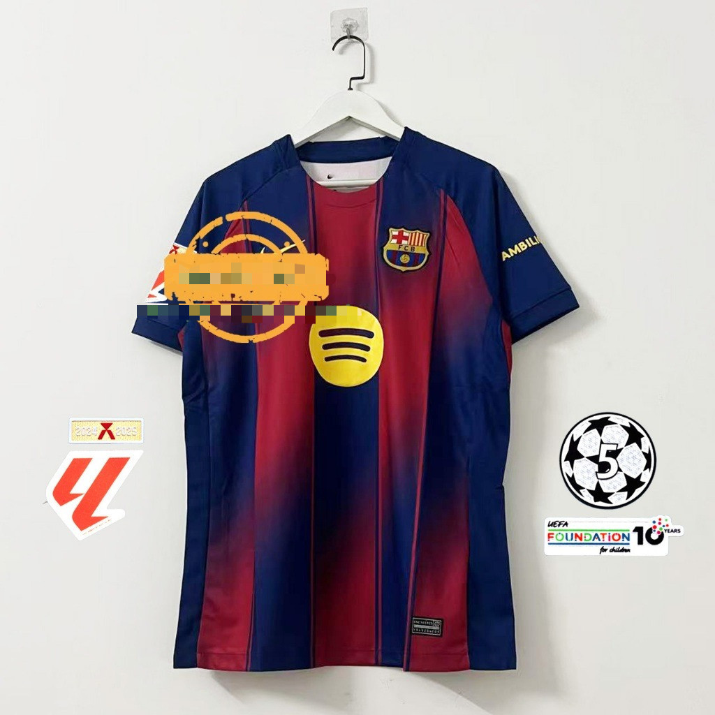 เสื้อฟุตบอล.FC.Barcelona.ฤดูกาล.25/26.คุณภาพสูง.S-4XL