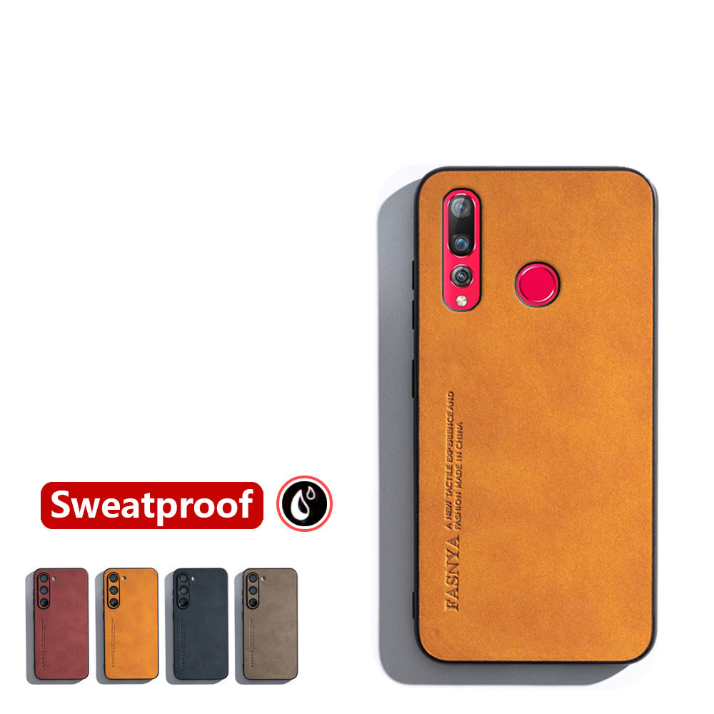 สําหรับ Huawei Nova 4 VCE-L22 Skin-sensation Elegance Retro หนังเคสโทรศัพท์ลื่น Sweatproof ฝาหลังสี 