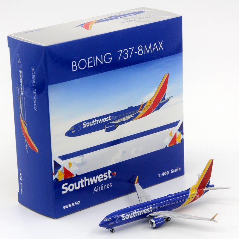 [โมเดลเครื่องบิน 1/400] Phoenix 04571 Southwest Airlines B737-8MAX N8885Q Alloy Airliner รุ่น 1/400