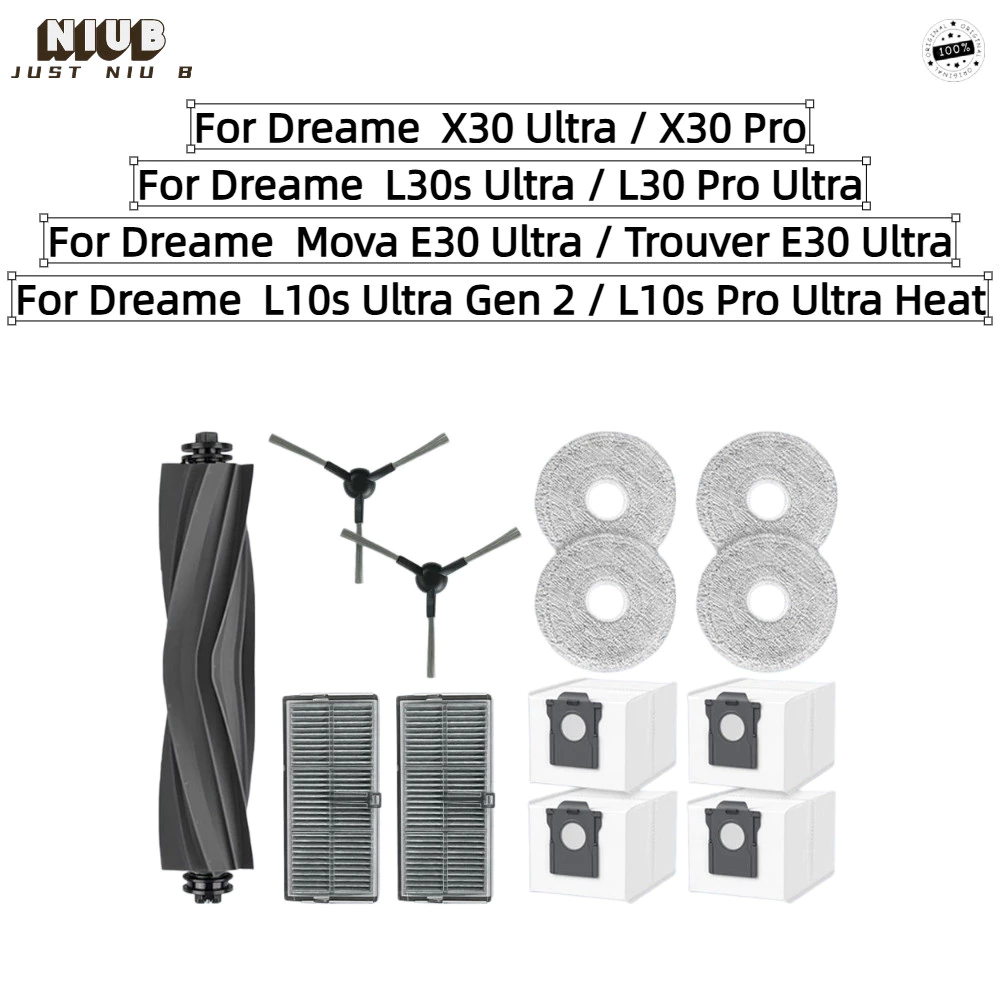 สําหรับ Dreame L30 Pro Ultra / L10s Ultra Gen 2 / L10s Pro ความร้อนพิเศษ / X30 Ultra อะไหล่อุปกรณ์เสริมวัสดุสิ้นเปลือง
