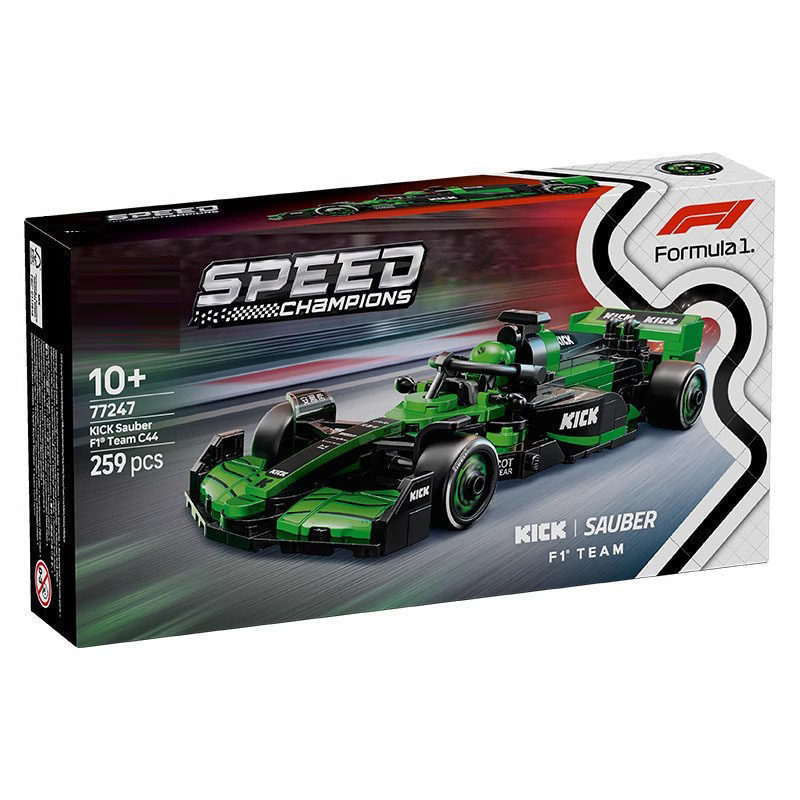 DZG ของเล่น IG1X ใช้งานร่วมกับ Speed Champions KICK Sauber F1 ทีม C44 77247 Building blocks EQ1