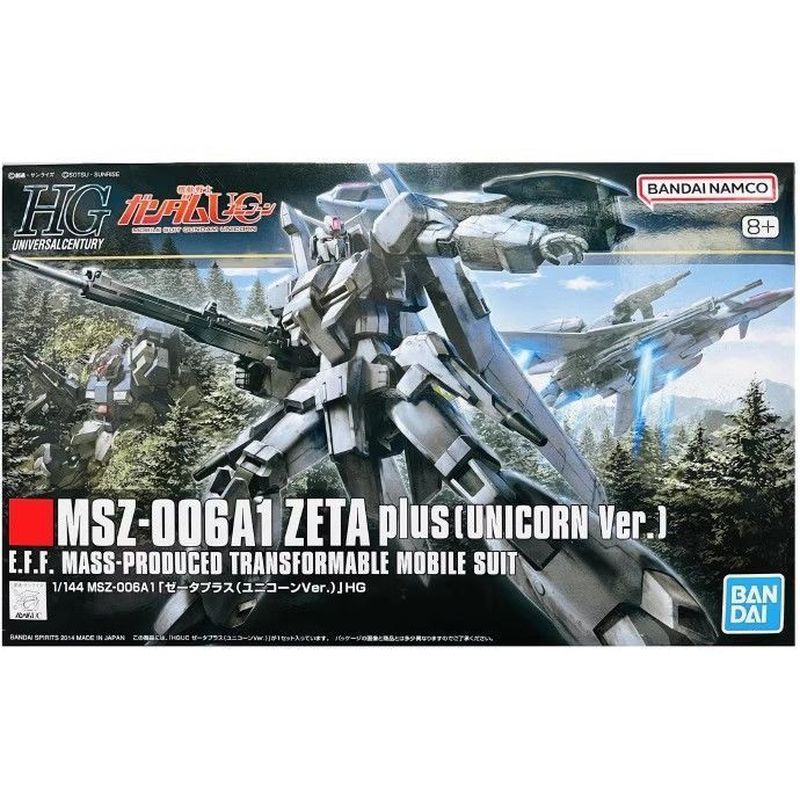 Bandai HGUC 1/144 Gundam UC Z-Plus Unicorn Version MSZ-006A1 Gundam Assembly Model