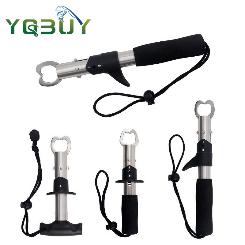 Fish Lip Gripper Fish Scales Professional Fish Holder สแตนเลส Fish Grabber