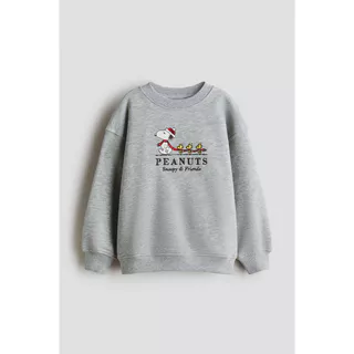 H&M(เอชแอนด์เอ็ม) เสื้อสเวตเตอร์พิมพ์ลายแบบโอเวอร์ไซส์ Boys Oversized printed sweatshirt 1117459_22