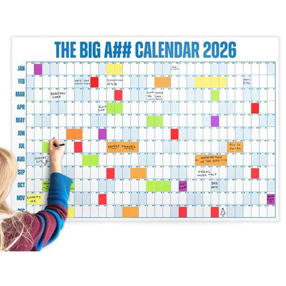 2026 Wall Calendar Planner 2026 Full Year to View Calendar Erasable Wall Planner Family Home Organis