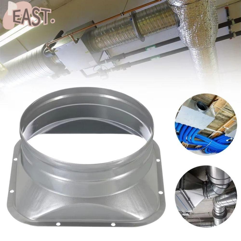 EASTS ที่นั่งหน้าแปลน, ขั้วต่อช่องระบายอากาศท่อโลหะกลม, ฮาร์ดแวร์ช่องระบายอากาศ 4-10 นิ้วที่ใช้งานได้จริง ระบบอากาศบริสุทธิ์
