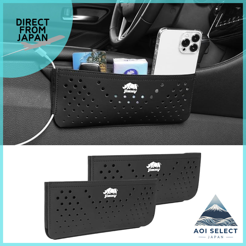 Jimny-Compatible Car Storage Pocket with Adhesive, Featuring Logo - Suitable for All Models of Jimny
