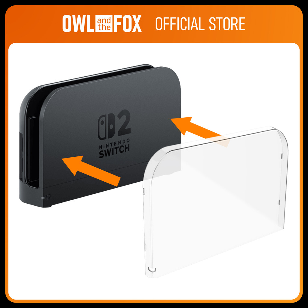 Nintendo Switch 2 เคสแท่นวางทีวีโปร่งใส Crystal Dock Cover สําหรับ TV Dock Switch 2 NSW2