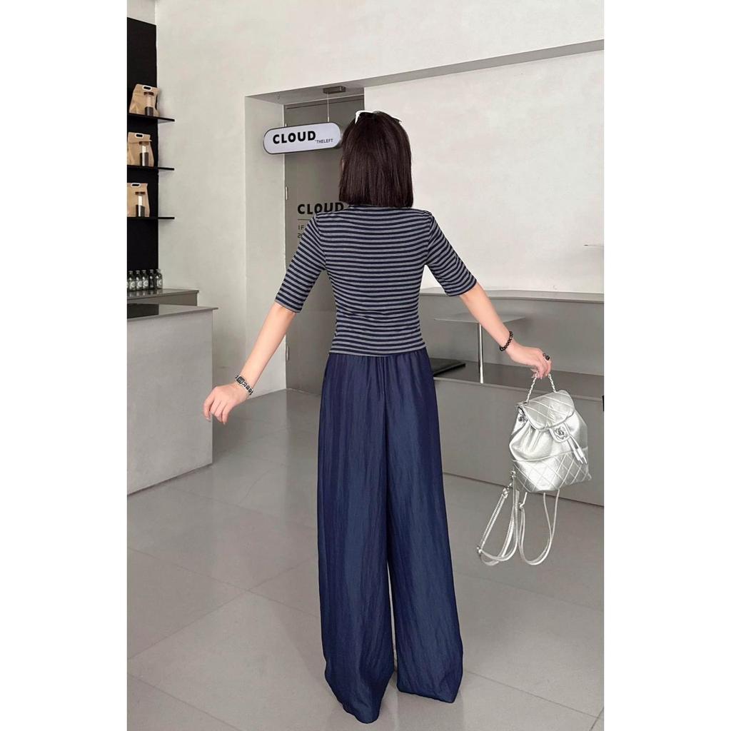 ชุดเซ็ต2ชิ้น เสื้อ+กางเกงทรงสวยใส่สบาย ดูเท่ ใส่แล้วทรงสวยดีเทลดี-B1705 - รูปที่ 4